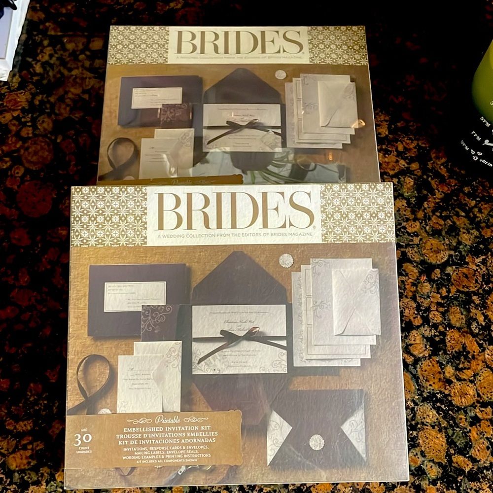 Gartner Chocolate Pocket Printable Embellished Invitation Kit - 60 ct